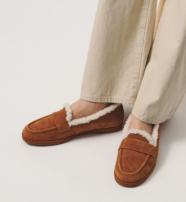 UNITED ARROWS「スエード ファーライク ローファー」|ローファー|
