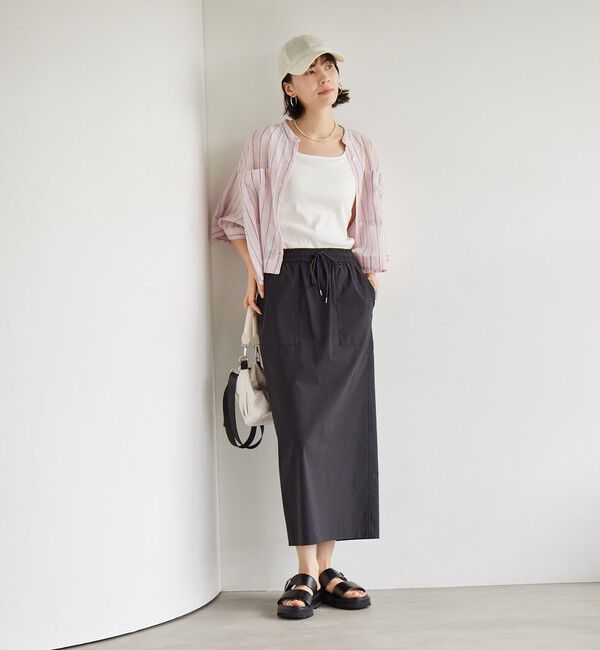 UNITED ARROWS green label relaxing「ダブルベルト プラット サンダル」|サンダル|