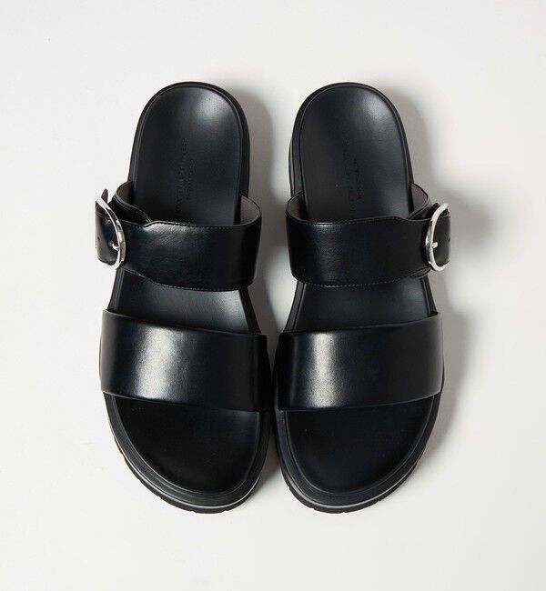 UNITED ARROWS green label relaxing「ダブルベルト プラット サンダル」|サンダル|