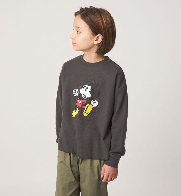 UNITED ARROWS green label relaxing「【別注】＜URBAMENT＞ミッキーマウス ロングスリーブ Tシャツ / キッズ 140cm-150cm」|Tシャツ・カットソー|