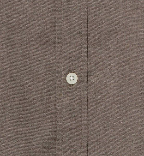 UNITED ARROWS green label relaxing「ナチュラル フィット ビエラバンドカラー 長袖 シャツ」|シャツ・ブラウス|
