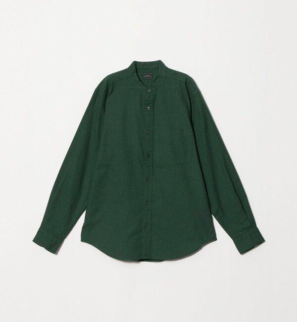 UNITED ARROWS green label relaxing「ナチュラル フィット ビエラバンドカラー 長袖 シャツ」|シャツ・ブラウス|