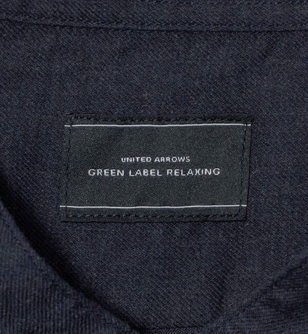 UNITED ARROWS green label relaxing「ナチュラル フィット ビエラバンドカラー 長袖 シャツ」|シャツ・ブラウス|