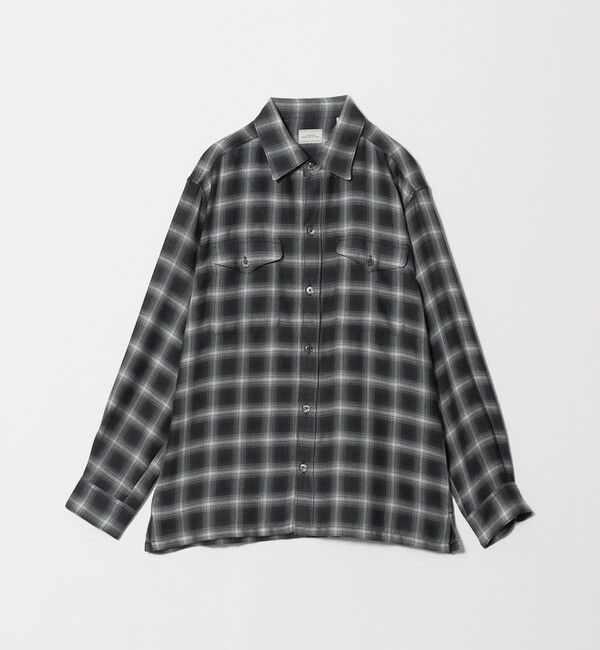 UNITED ARROWS green label relaxing「P/CU/W オンブレ チェック 2フラップポケット シャツ」|シャツ・ブラウス|