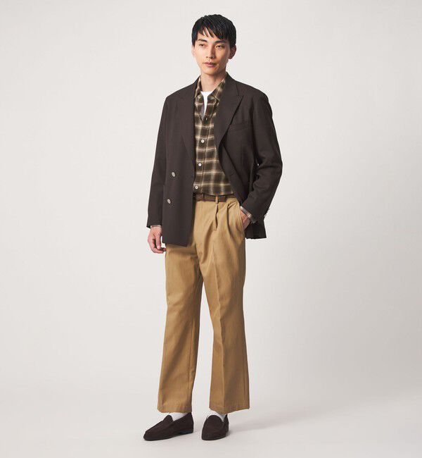 UNITED ARROWS green label relaxing「P/CU/W オンブレ チェック 2フラップポケット シャツ」|シャツ・ブラウス|