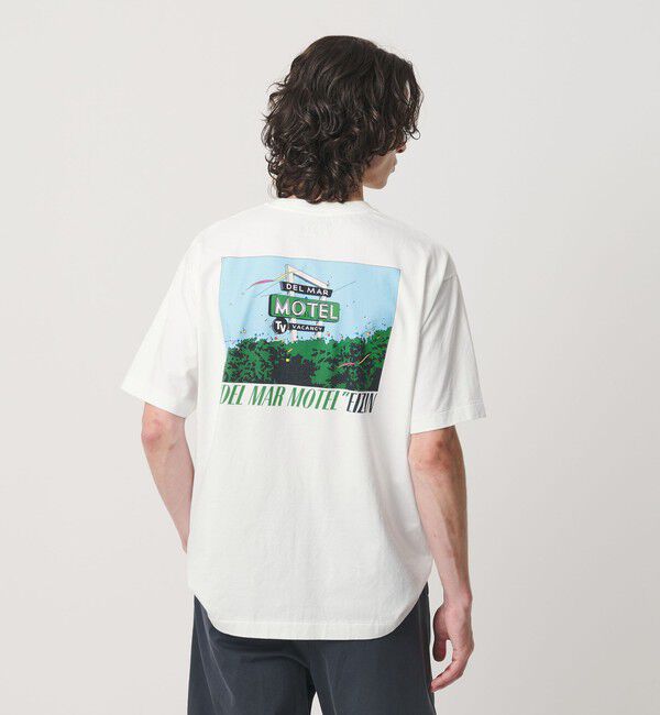 BEAUTY&YOUTH UNITED ARROWS「【別注】＜EIZIN SUZUKI＞DEL MAR MOTEL プリント Tシャツ」|Tシャツ・カットソー|WHITE