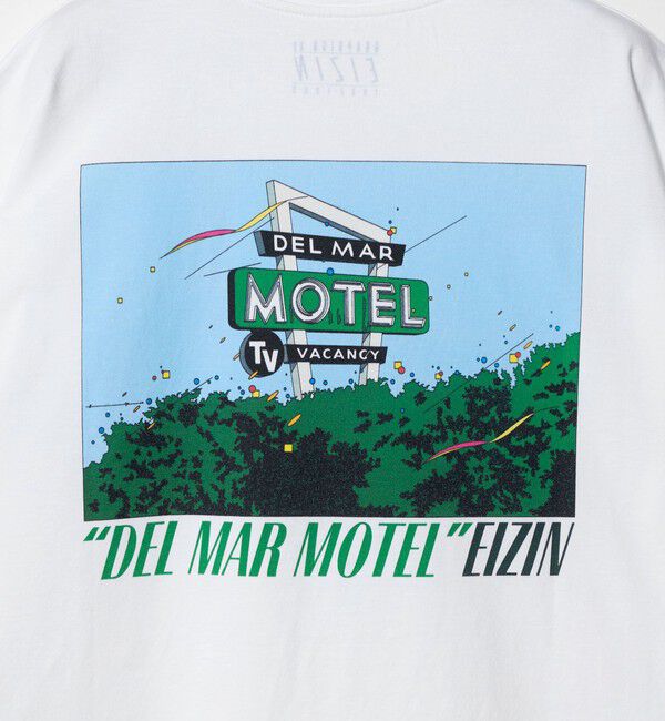 BEAUTY&YOUTH UNITED ARROWS「【別注】＜EIZIN SUZUKI＞DEL MAR MOTEL プリント Tシャツ」|Tシャツ・カットソー|