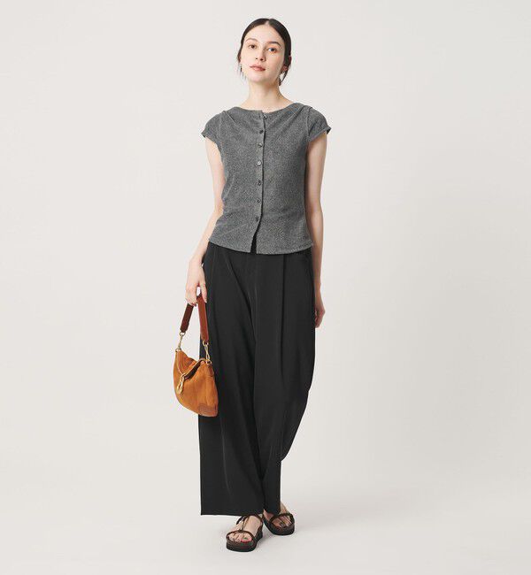BEAUTY&YOUTH UNITED ARROWS「ポリエステルコットン 2WAY キャップスリーブ トップス」|Tシャツ・カットソー|