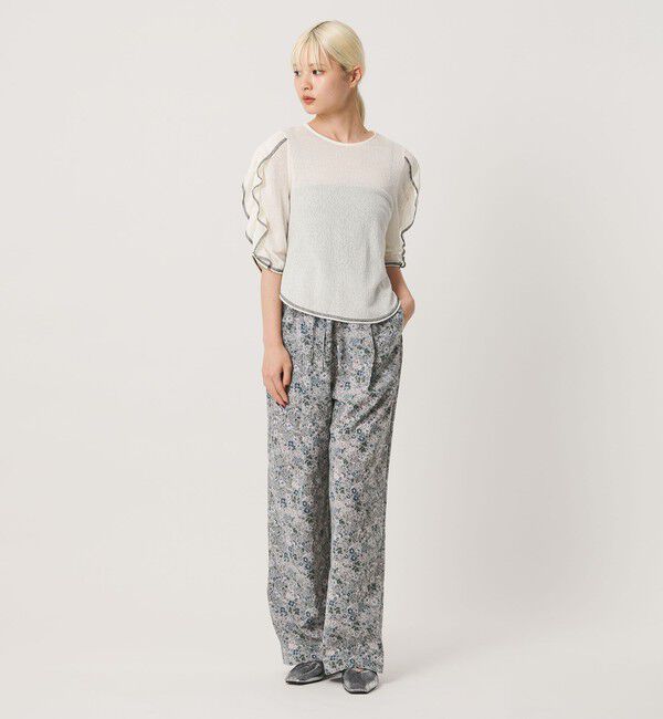BEAUTY&YOUTH UNITED ARROWS「【WEB限定】フラワープリント イージーパンツ ウォッシャブル」|その他|