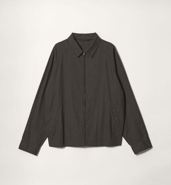 STEVEN ALAN「＜Steven Alan＞ ブラッシュド コットンポプリン ジャケット」|ブルゾン・スタジャン|DK.GRAY