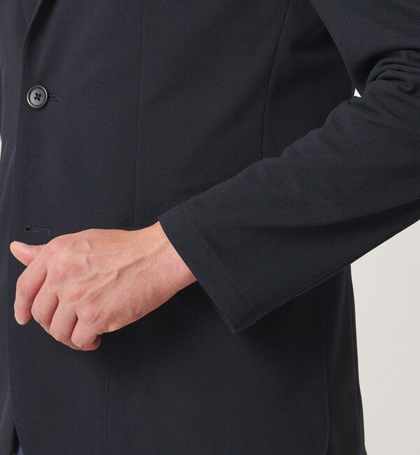 BEAUTY&YOUTH UNITED ARROWS「【WEB限定 WARDROBE SMART】エアリーピケ ジャージ 2B ジャケット」|テーラードジャケット|