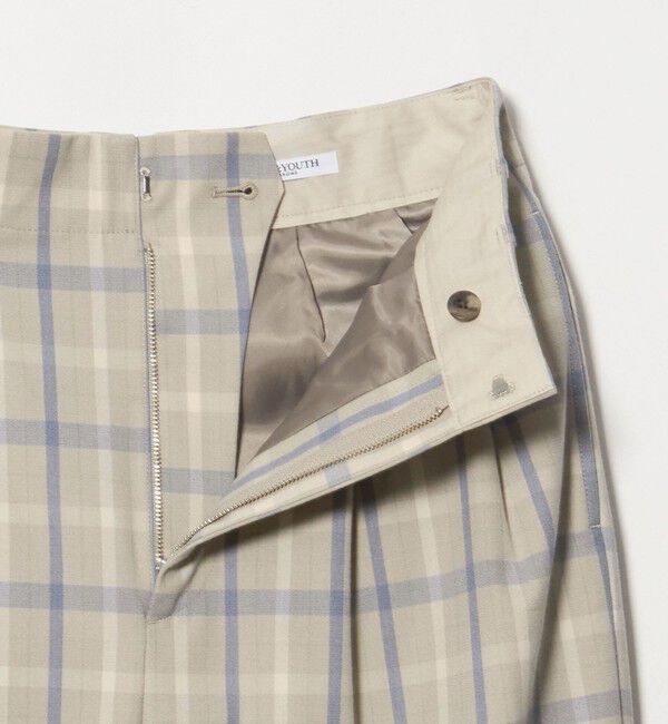 BEAUTY&YOUTH UNITED ARROWS「ポリエステルブレンド チェック ワイドパンツ」|その他|