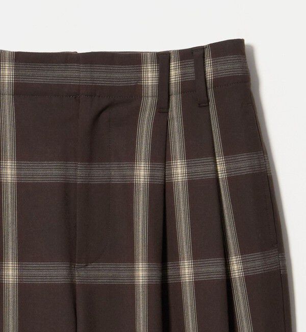 BEAUTY&YOUTH UNITED ARROWS「ポリエステルブレンド チェック ワイドパンツ」|その他|