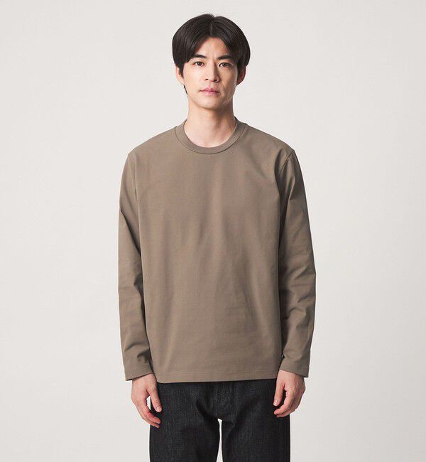 UNITED ARROWS green label relaxing「【WEB限定】JUST fit クリーン カノコ ジャケイン 長袖 Tシャツ -抗菌-」|Tシャツ・カットソー|