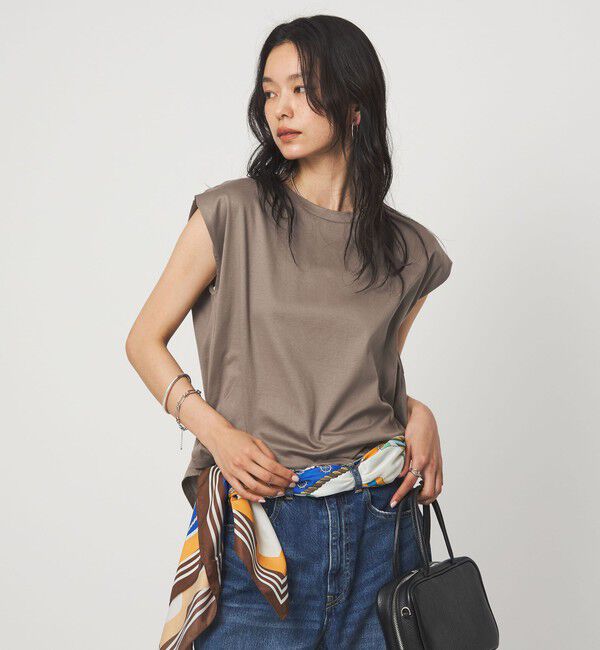 UNITED ARROWS green label relaxing「フレンチスリーブ Tシャツ 汗染み防止」|Tシャツ・カットソー|