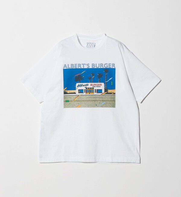 BEAUTY&YOUTH UNITED ARROWS「【別注】＜EIZIN SUZUKI＞ALBERT'S BURGER プリント Tシャツ」|Tシャツ・カットソー|