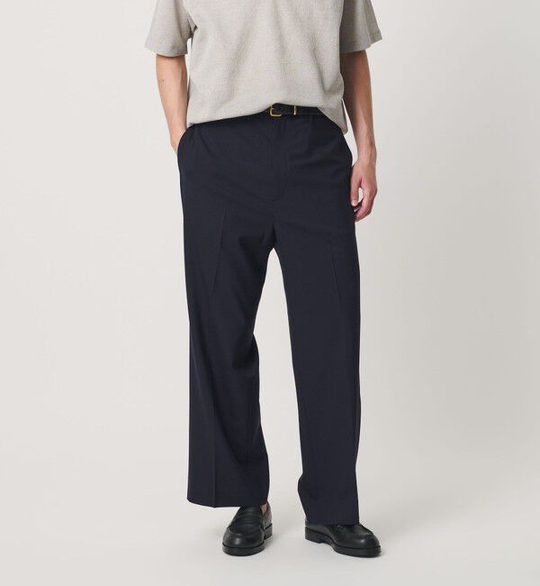 BEAUTY&YOUTH UNITED ARROWS「TR ウーステッド フレア スラックス NO.7 ウォッシャブル」|チノ|