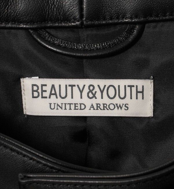 BEAUTY&YOUTH UNITED ARROWS「シープ レザー シングル ライダース ジャケット」|その他|