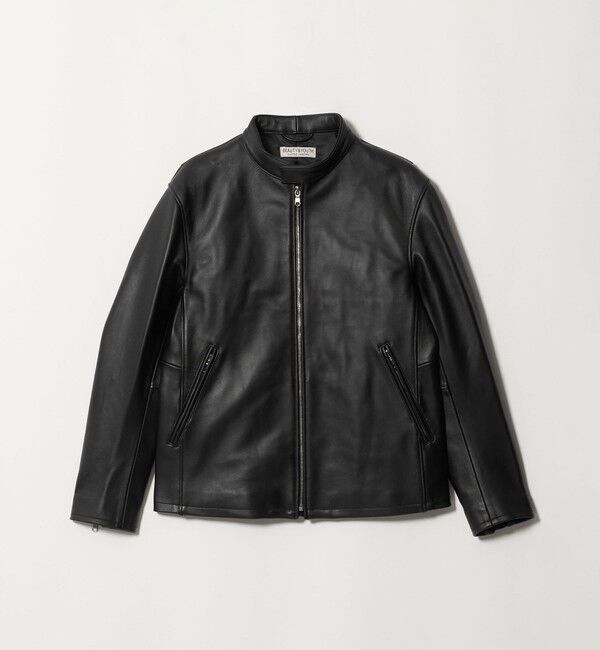 BEAUTY&YOUTH UNITED ARROWS「シープ レザー シングル ライダース ジャケット」|その他|