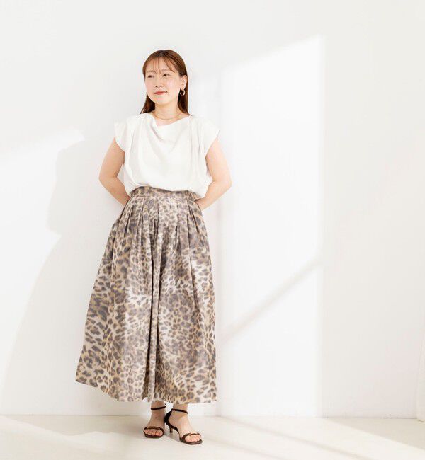 NOLLEY'S sophi「【BECシリーズ】《セットアップ対応》ウォッシャブルピーチサテンフレンチブラウス」|シャツ・ブラウス|