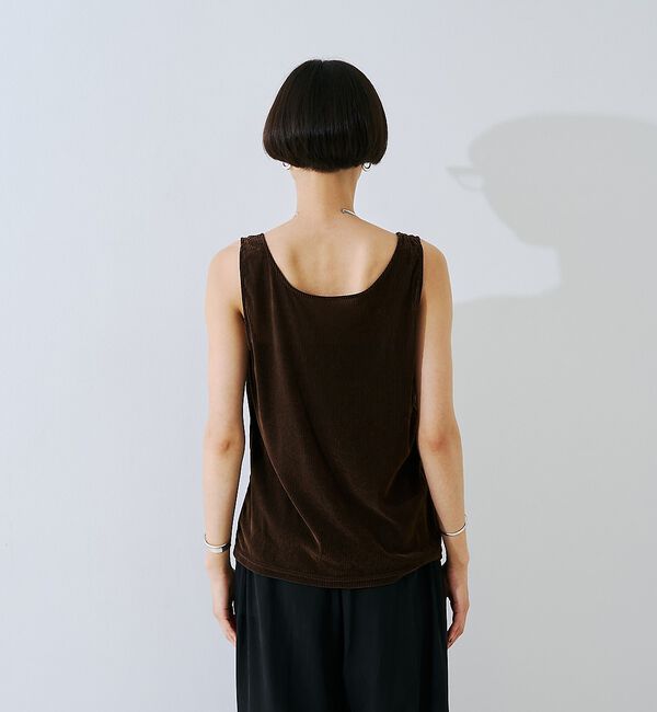 Rouge vif「【2点セット】シアーベロアストライプアンサンブル」|Tシャツ・カットソー|