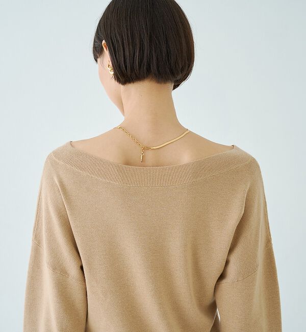 Rouge vif「【セットアップ対応】前後2WAYウール混フレアスリーブプルオーバー」|ニット・セーター|