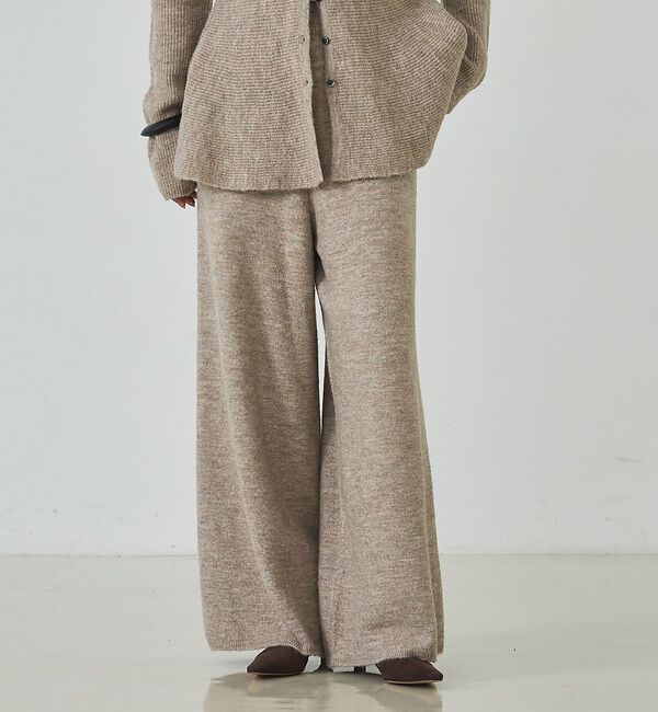 abahouse mavie「ニットワイドパンツ」|その他|