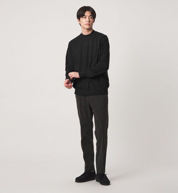 UNITED ARROWS green label relaxing「【WEB限定】JUST fit ハイゲージ ジャケイン モックネック ニット」|ニット・セーター|