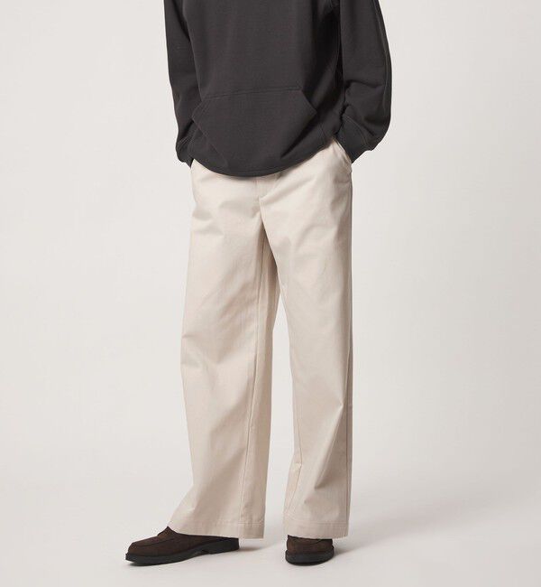 UNITED ARROWS green label relaxing「【別注】【WEB限定】＜3/2 WORKS＞バギー チノパンツ」|チノ|NATURAL