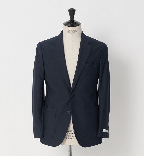 UNITED ARROWS green label relaxing「ECOPET(R) ハニカムジャージ 2B ジャケット」|テーラードジャケット|NAVY