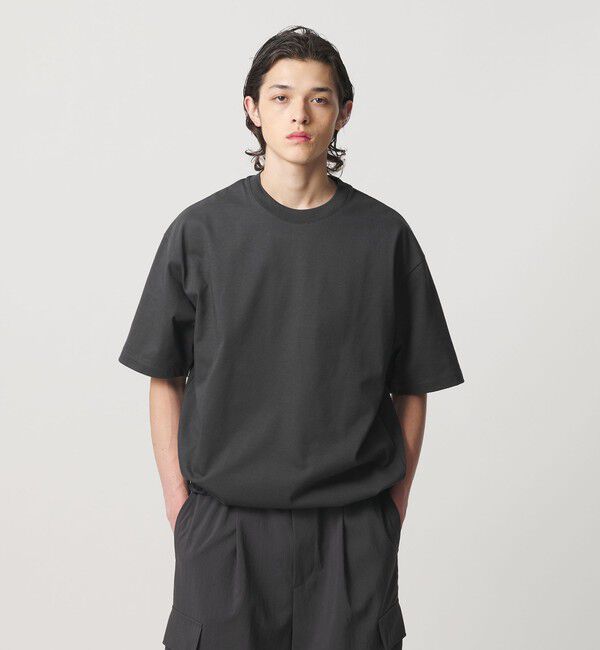 MONKEY TIME「RENU シリーズ  ジャージー コード クルー」|Tシャツ・カットソー|DK.GRAY