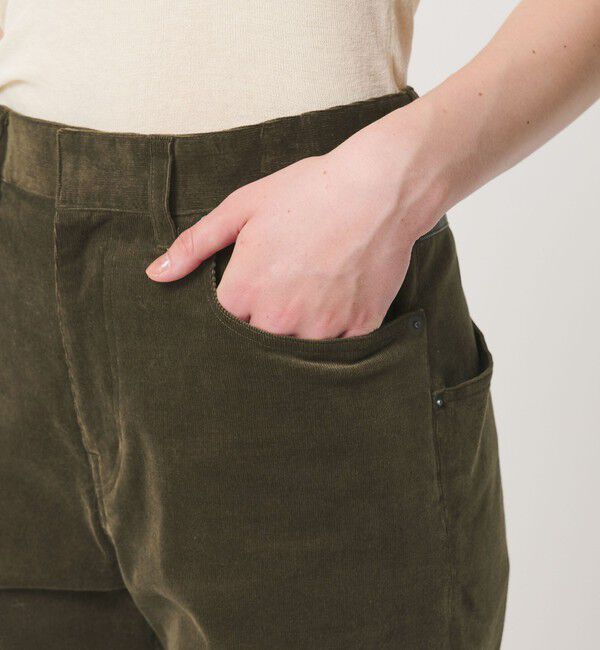 ATTISESSION「＜ATTISESSION＞CORD&times;レザーライク パンツ」|チノ|