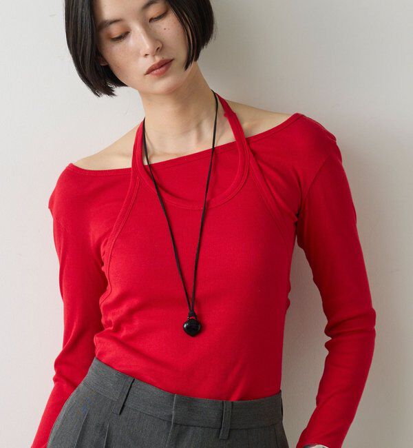  「【セットアイテム】レイヤードカットソー」|Tシャツ・カットソー|レッド