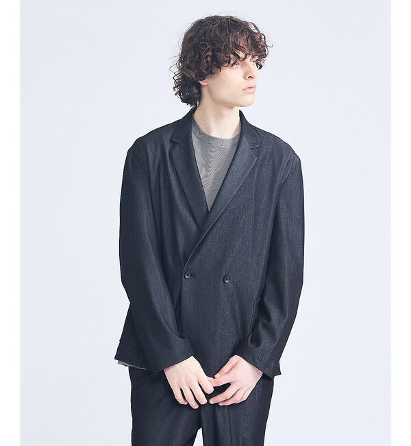 ABAHOUSE「【セットアップ対応】デニムライクツイル ダブルジャケット」|その他|