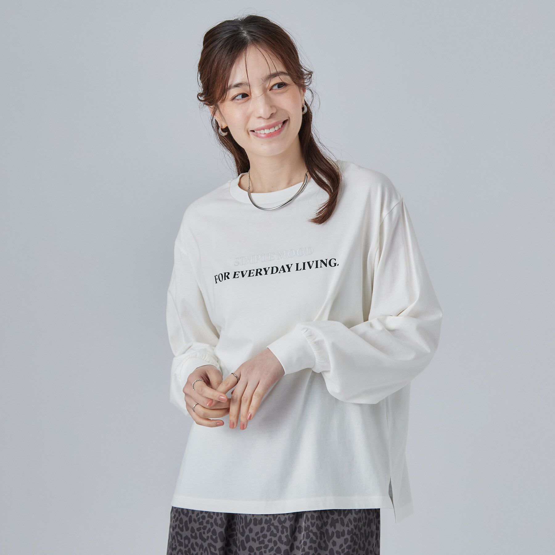 SHOO･LA･RUE「【S-LL】デイリー使いに 選べる6柄プリントロンT」|Tシャツ・カットソー|