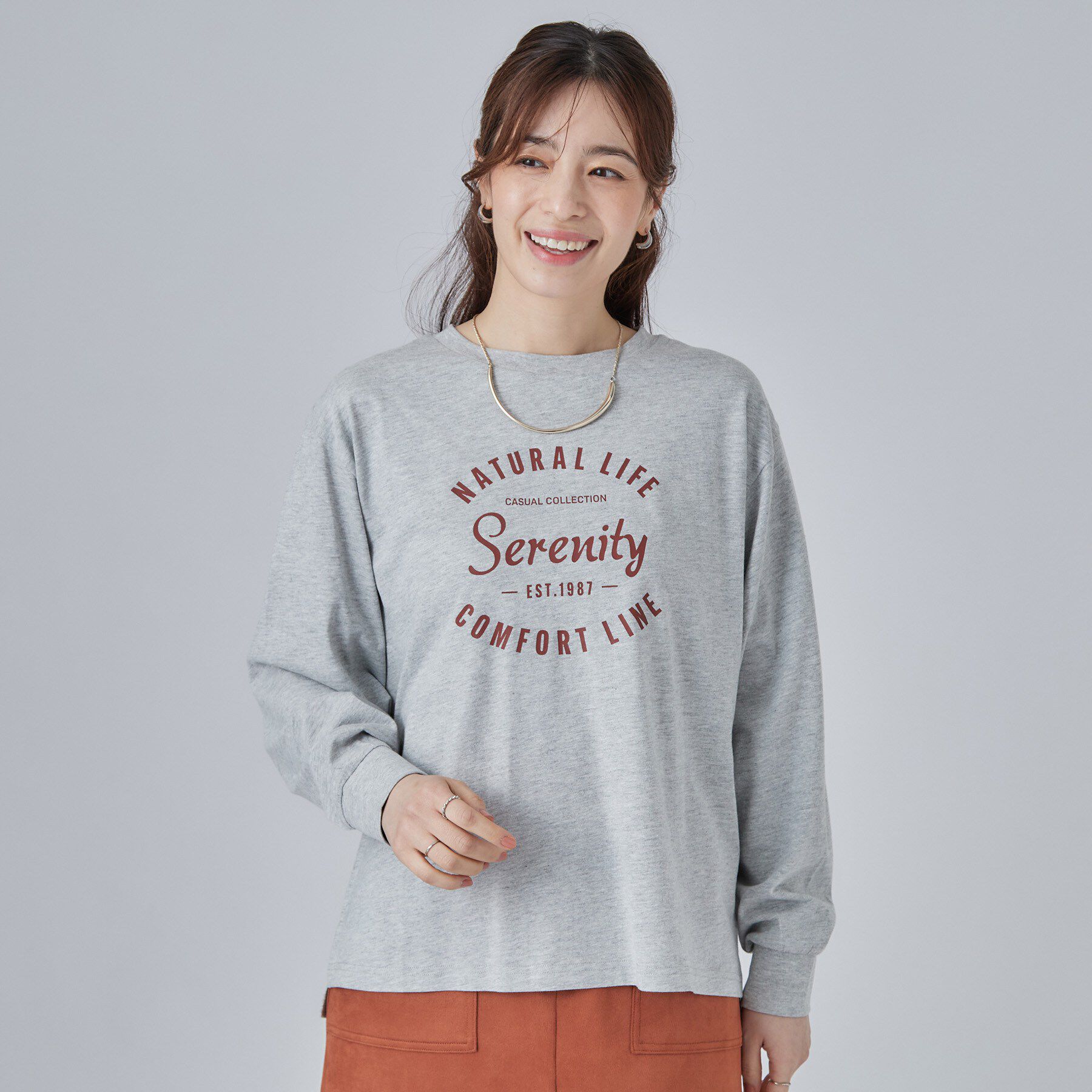 SHOO･LA･RUE「【S-LL】デイリー使いに 選べる6柄プリントロンT」|Tシャツ・カットソー|