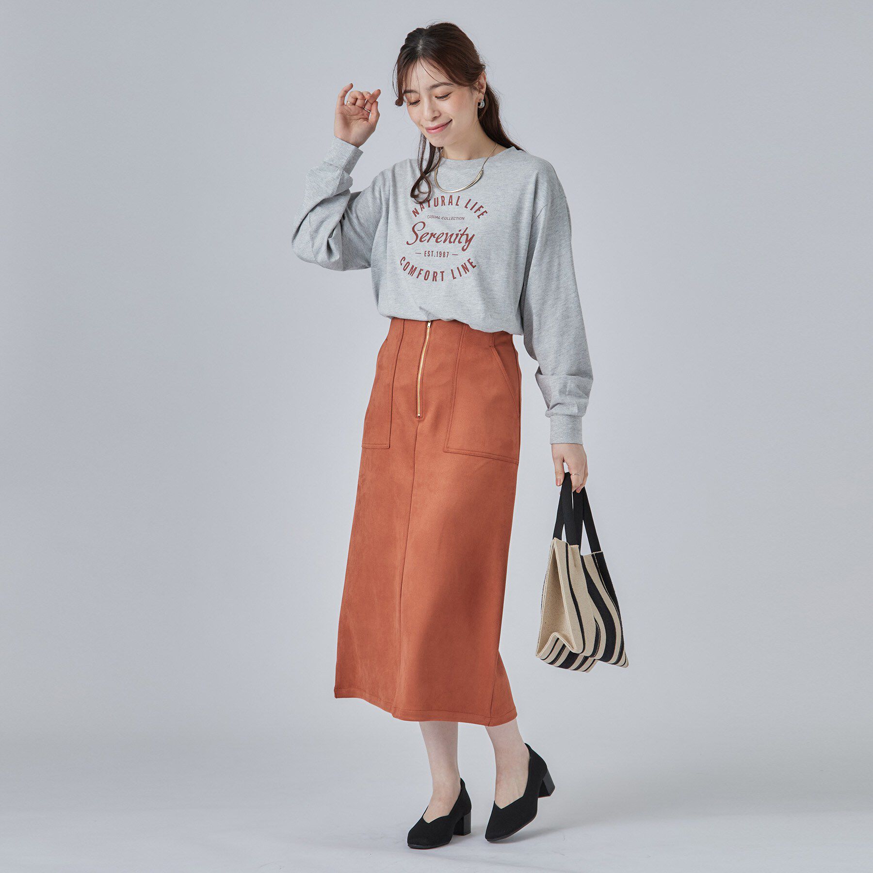 SHOO･LA･RUE「【S-LL】デイリー使いに 選べる6柄プリントロンT」|Tシャツ・カットソー|