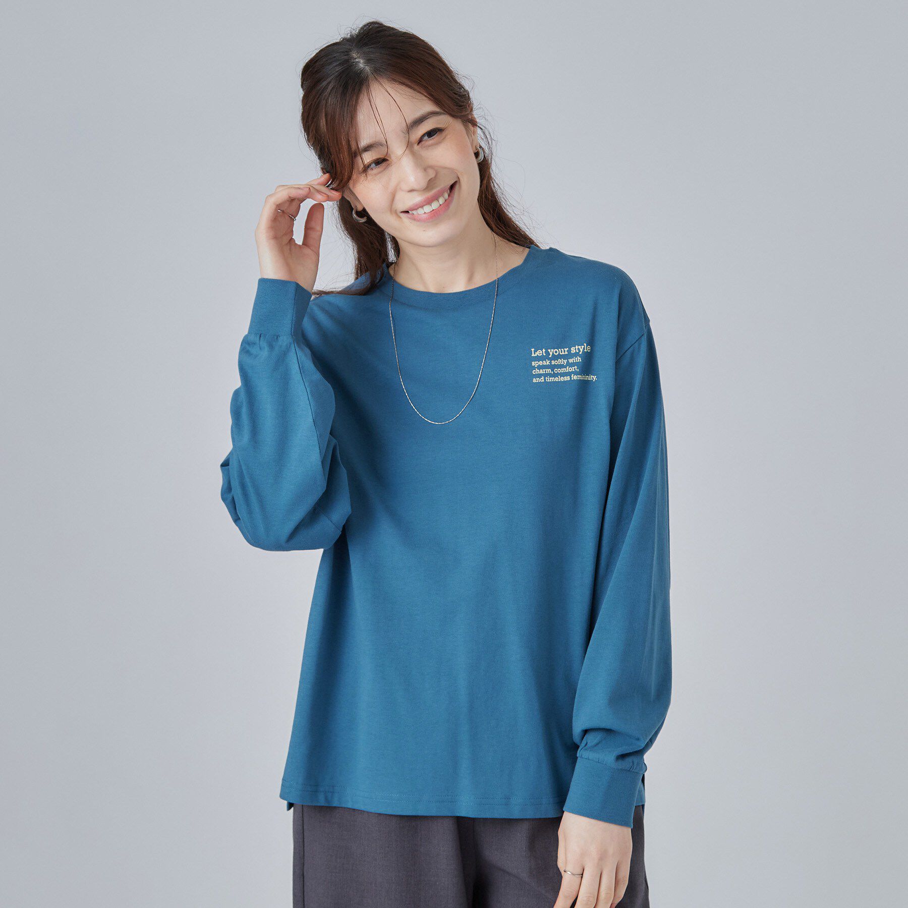 SHOO･LA･RUE「【S-LL】デイリー使いに 選べる6柄プリントロンT」|Tシャツ・カットソー|