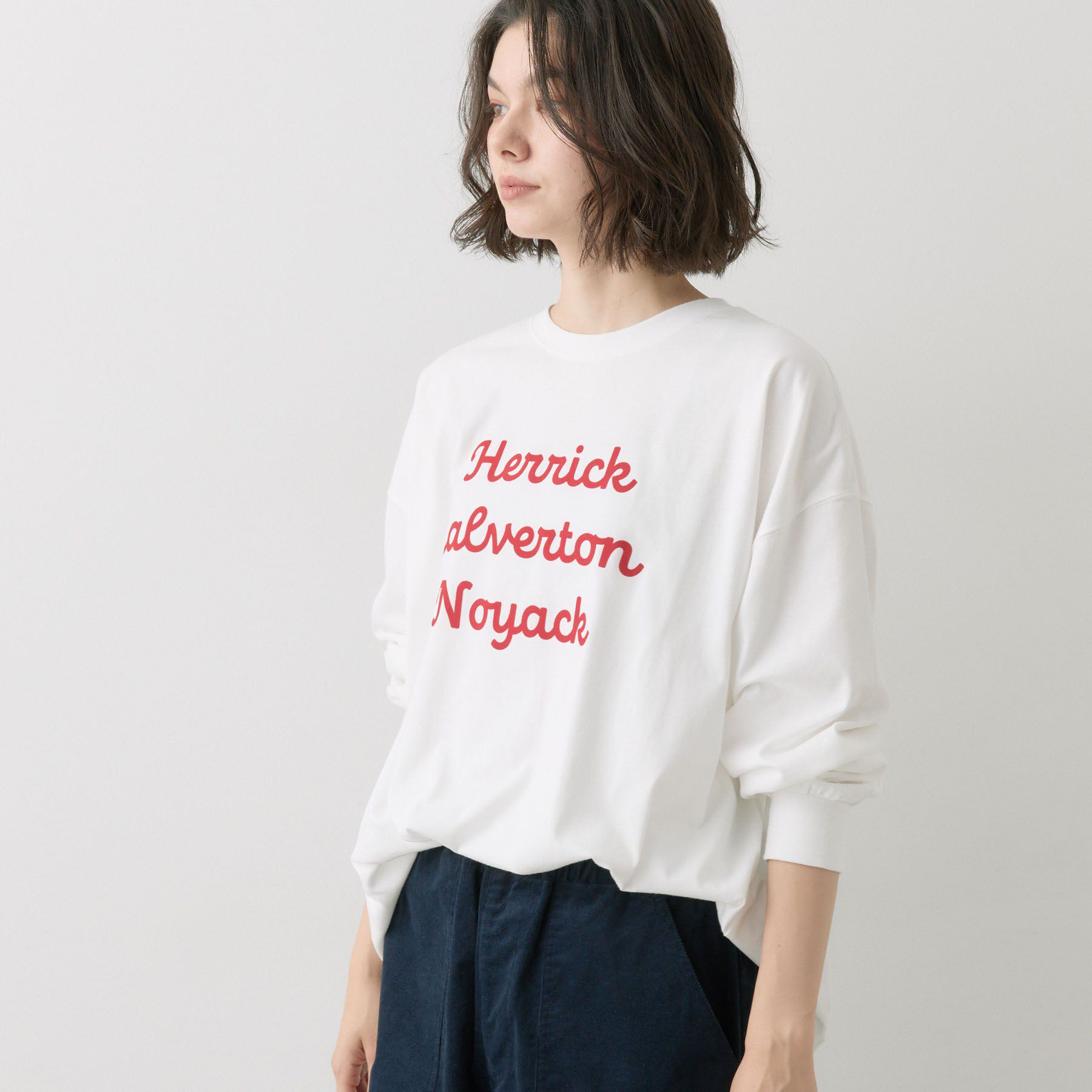 Dessin「【洗える】オーガニックコットン ロングスリーブTシャツ」|Tシャツ・カットソー|