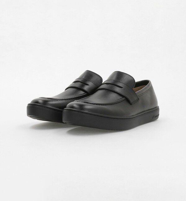 UNITED ARROWS green label relaxing「＜MOONSTAR＞gently コインローファー ブラック/ブラック ドレススニーカー」|ローファー|