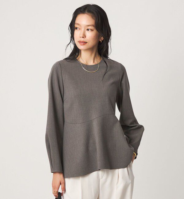UNITED ARROWS green label relaxing「ライト ダブルクロス ブラウス ウォッシャブル ストレッチ」|シャツ・ブラウス|