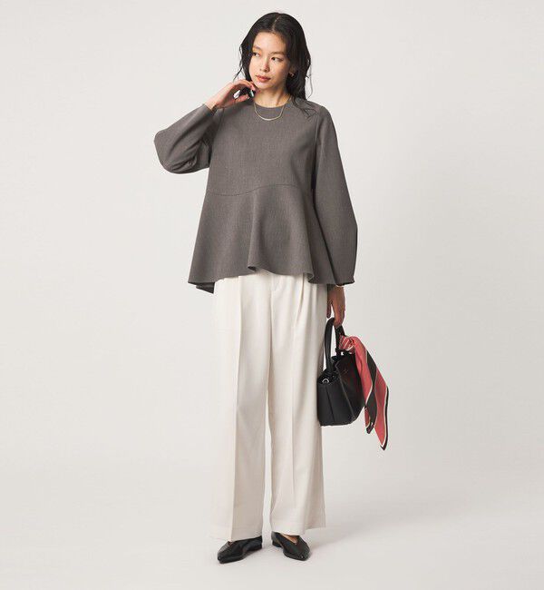 UNITED ARROWS green label relaxing「ライト ダブルクロス ブラウス ウォッシャブル ストレッチ」|シャツ・ブラウス|