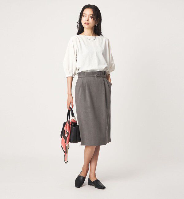 UNITED ARROWS green label relaxing「［size SHORT/TALLあり］ライト ダブルクロス タイトスカート」|タイト|