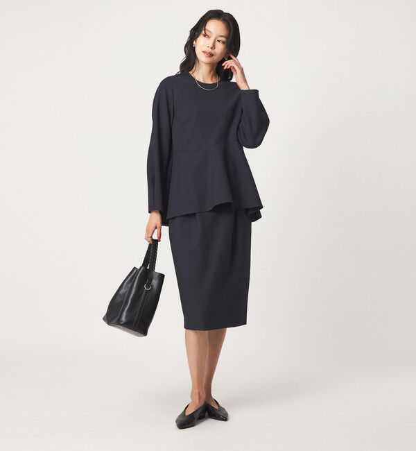 UNITED ARROWS green label relaxing「［size SHORT/TALLあり］ライト ダブルクロス タイトスカート」|タイト|