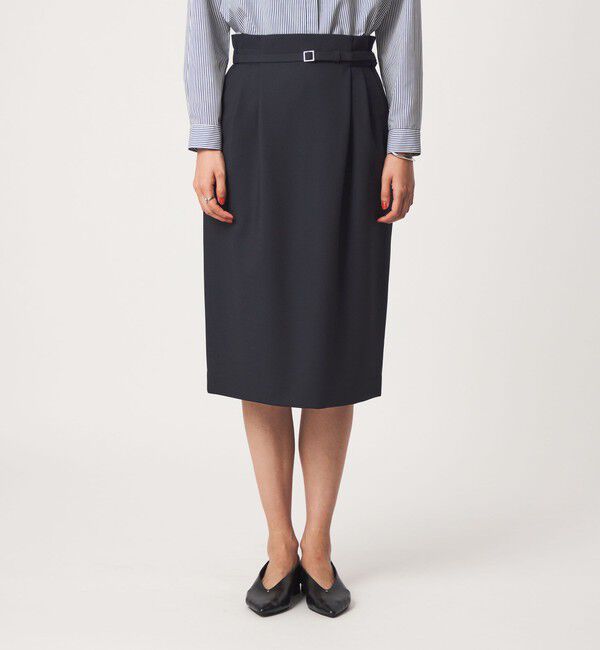 UNITED ARROWS green label relaxing「［size SHORT/TALLあり］ライト ダブルクロス タイトスカート」|タイト|