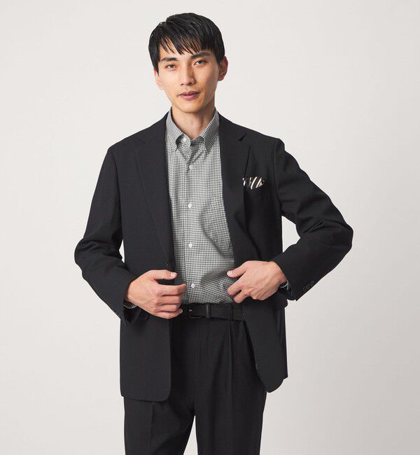 UNITED ARROWS green label relaxing「エブリット コットンオックス ギンガムチェック スナップ ボタンダウン シャツ -イージーアイロン-」|シャツ・ブラウス|