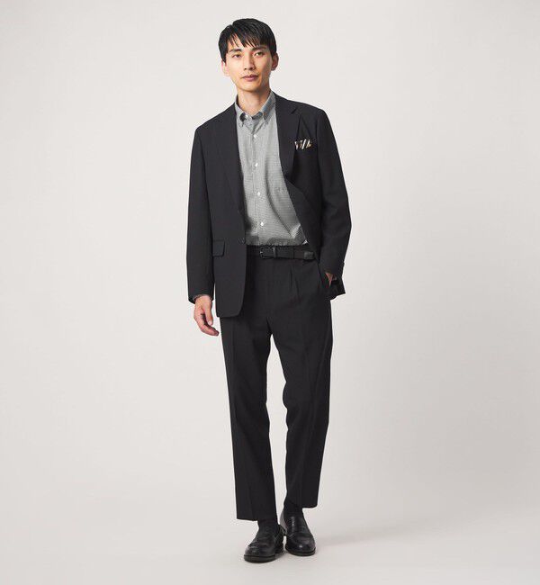 UNITED ARROWS green label relaxing「エブリット コットンオックス ギンガムチェック スナップ ボタンダウン シャツ -イージーアイロン-」|シャツ・ブラウス|