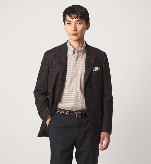 UNITED ARROWS green label relaxing「エブリット コットンオックス ギンガムチェック スナップ ボタンダウン シャツ -イージーアイロン-」|シャツ・ブラウス|