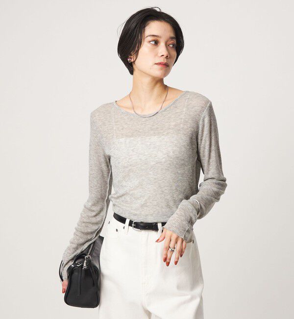 UNITED ARROWS green label relaxing「［size SHORTあり］テレコ クルーネック プルオーバー」|Tシャツ・カットソー|