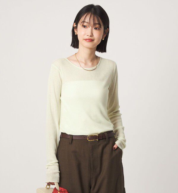 UNITED ARROWS green label relaxing「［size SHORTあり］テレコ クルーネック プルオーバー」|Tシャツ・カットソー|